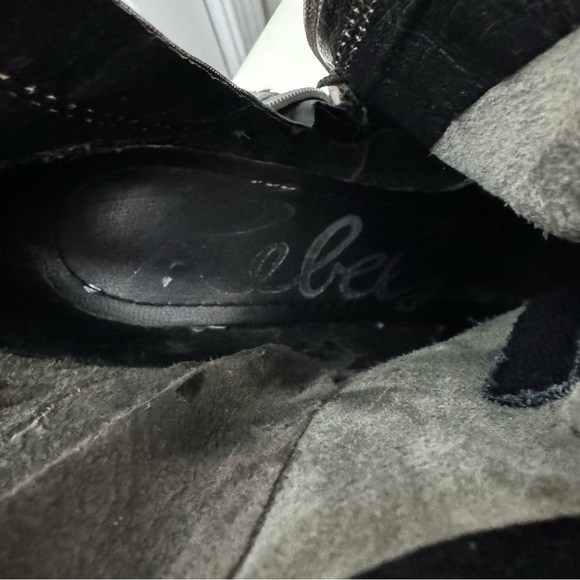 Rebels Stomp Gray Leather Western Booties Ankle Boots Size 8 - Picture 12 of 15